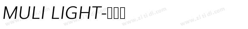 MULI LIGHT字体转换